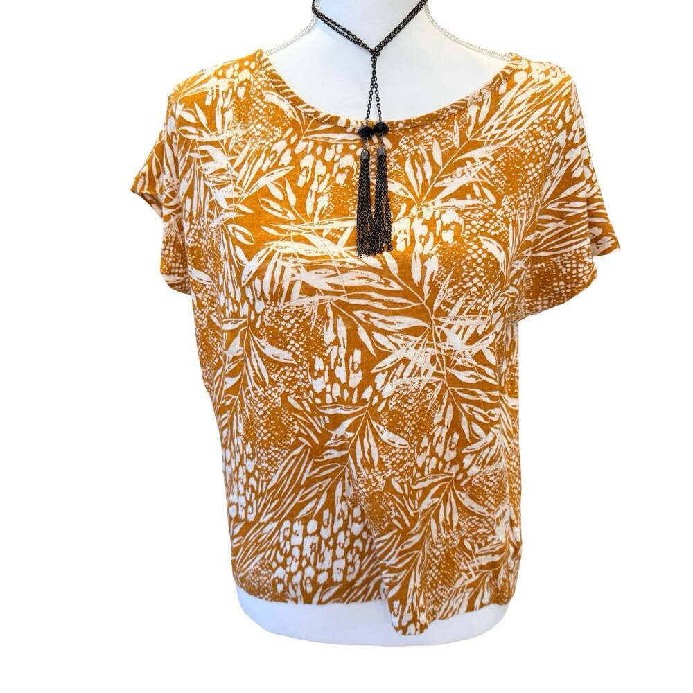 Christian Siriano New York 100% Linen Button Back Top Size L